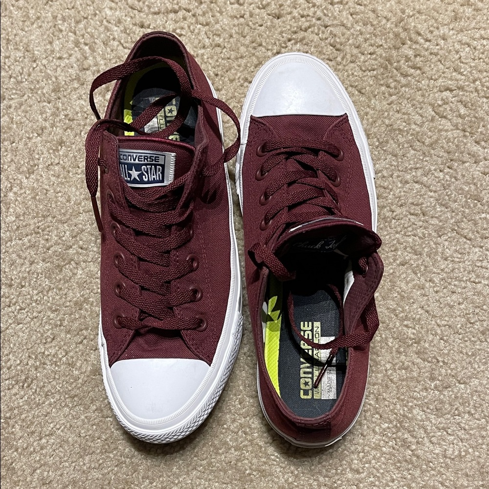 Converse Maroon All-Star Sneakers
